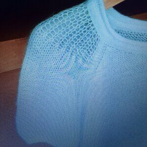 Bundle trendy sunglasses&luxury see-through cool knit top brand new